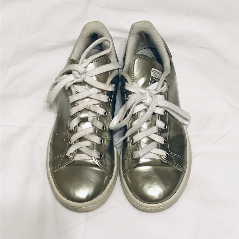 Adidas Silver Metallic Stan Smith Sneakers - 6